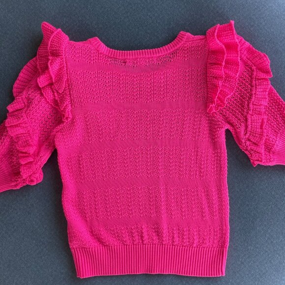 Lilly Pulitzer Isabeli Sweater | Bright Pink XS - Picture 5 of 7